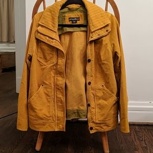 Eddie Bauer mustard corduroy jacket